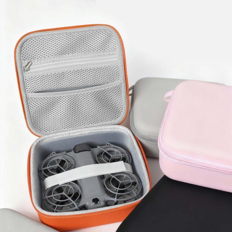 652F Lightweight Dustproof Camera Hard Carrying Case Exterior Soft Flannel Lining For 2 Accessories