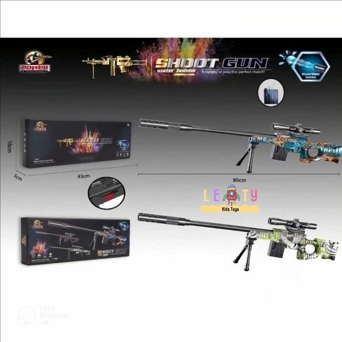 Terlaris Mainan Pistol Anak AWM Gel Sniper Soft Gun Bullet Tembak Tembakan Anak Laki Laki Luar Ruang