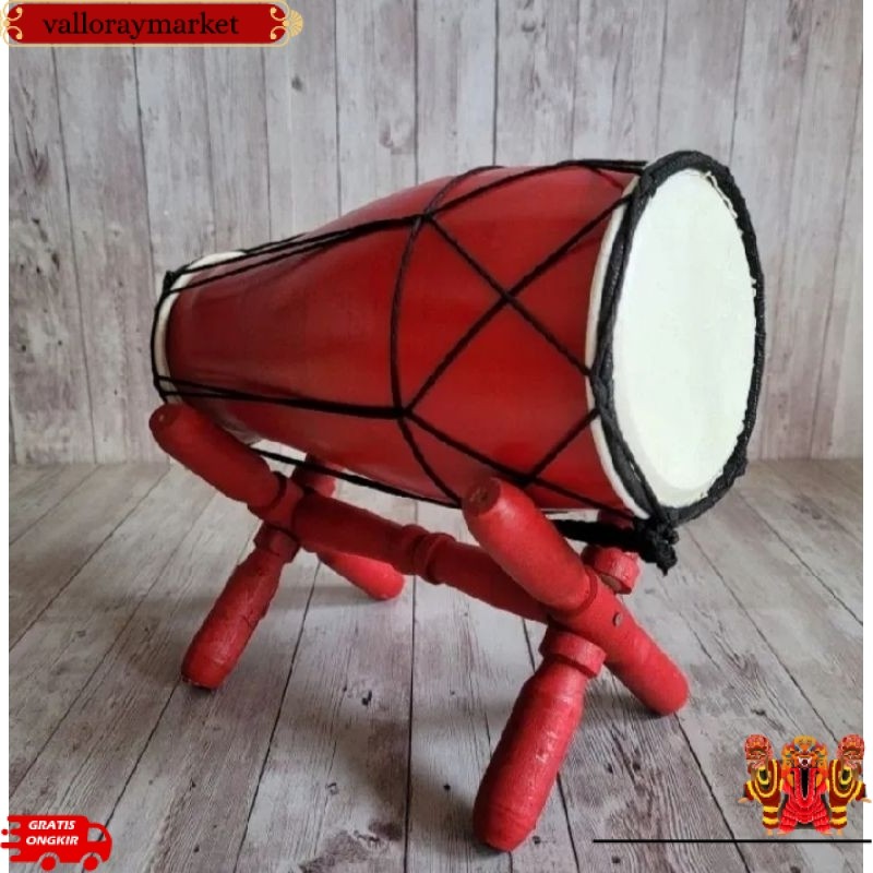 NEWW Kendang Jawa ukuran 25 cm, gendang jaranan, mainan anak/alat musik tradisional,asli Blitar Jawa