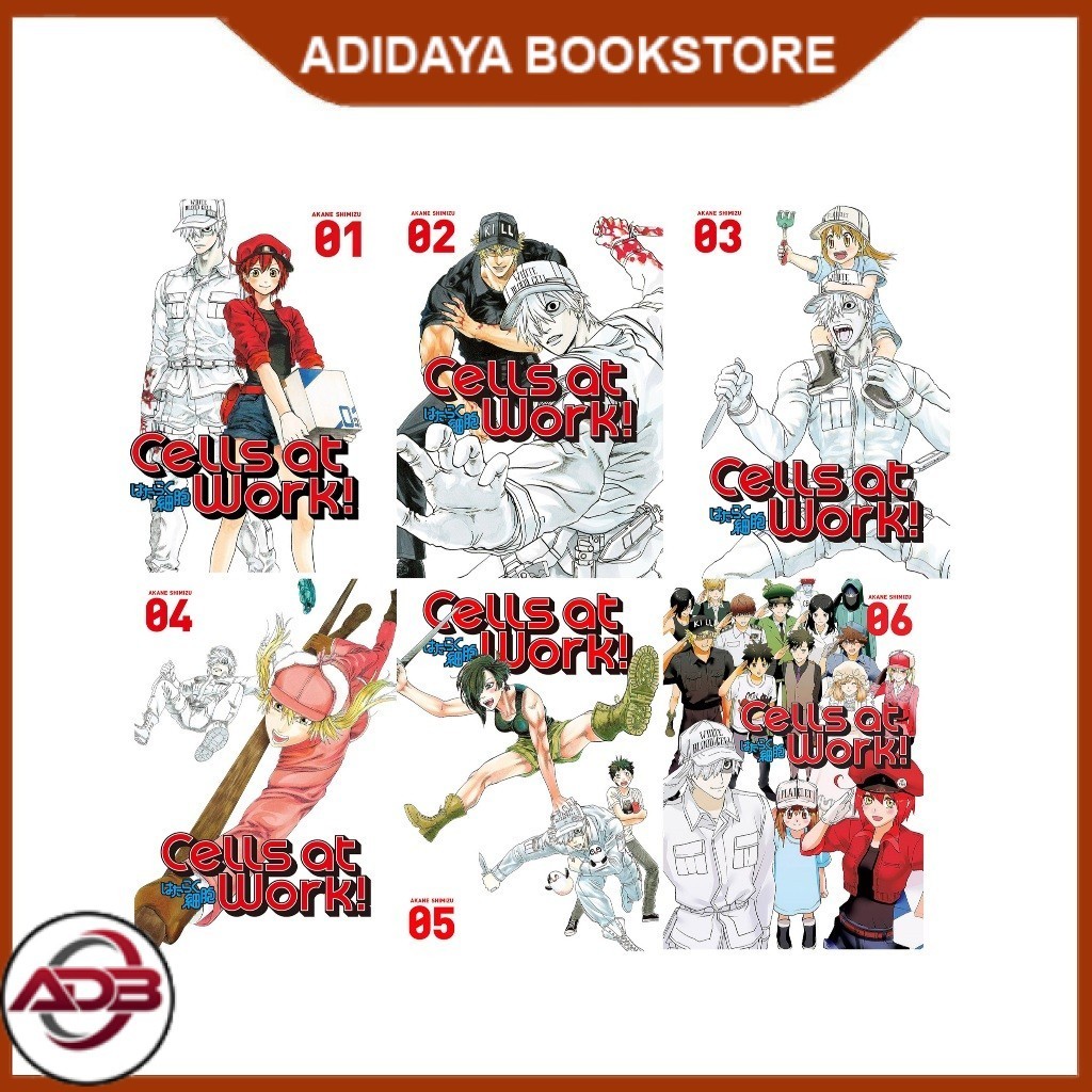 Komik Cells at Work (6 book series)