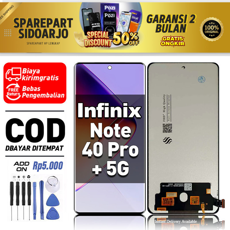 LCD Infinix Note 40 Pro Plus 5G X6880 Touchscreen Fullset-Original Compatible For Glass Touch Screen