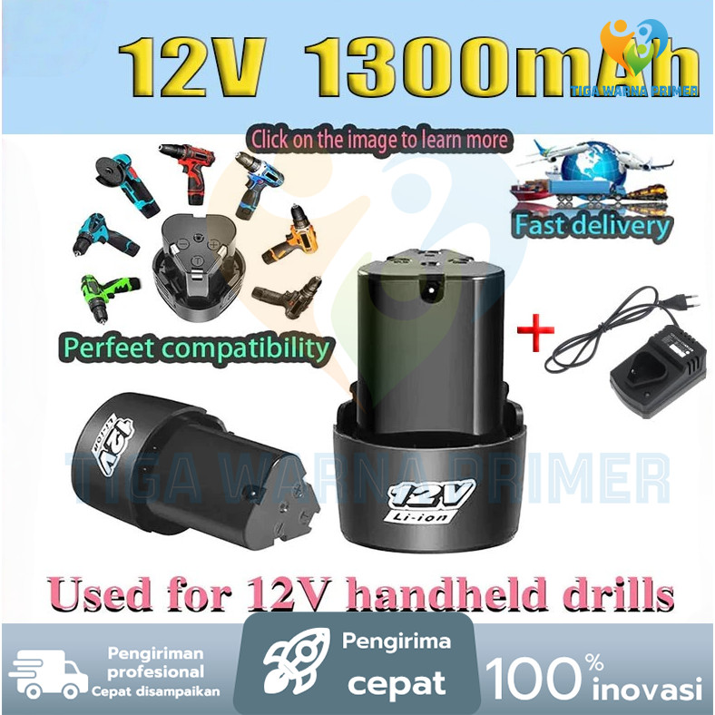 TWPR 2PCS Baterai Lithium 12V Alat Listrik Baterai Aksesori Bor Tangan Baterai Untuk Xenon Ryu JLD 1