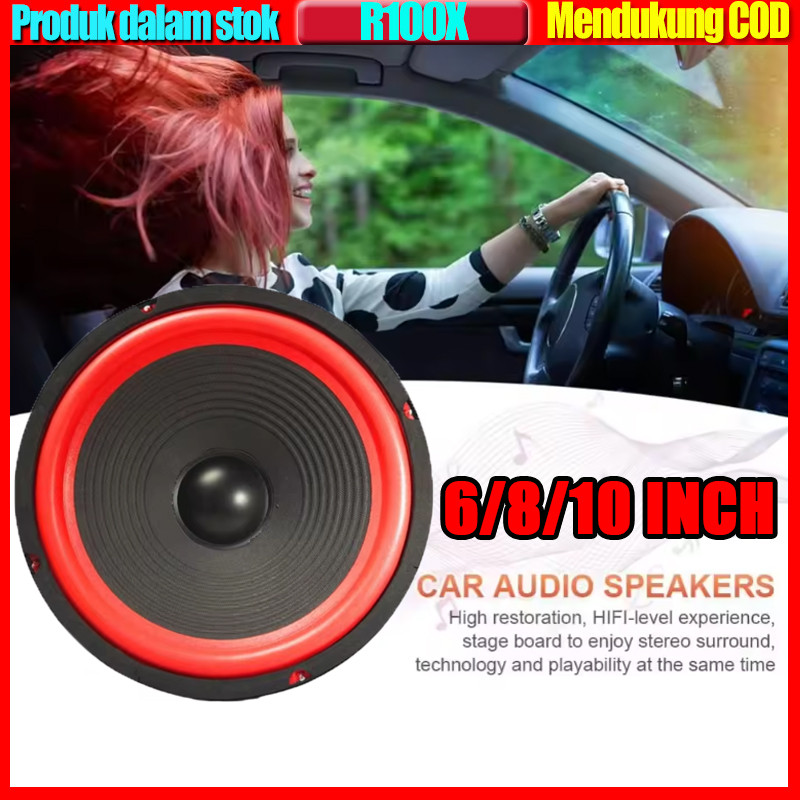 Speaker Subwoofer Mobil 6/8/10 Inch Speaker Stereo Bass Speaker Loudspeaker Midrange Audio Mobil