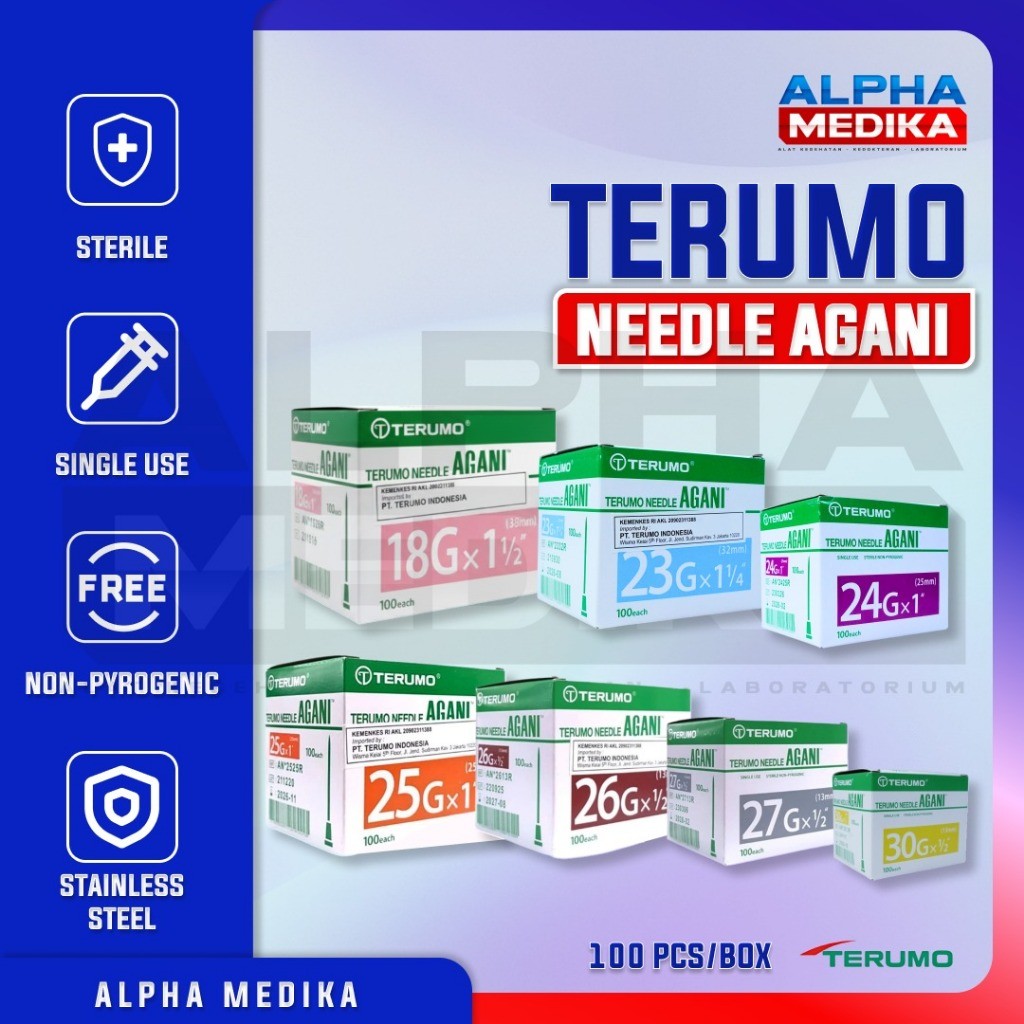 TERUMO - Jarum Terumo Agani / Needle Terumo Agani 100pcs