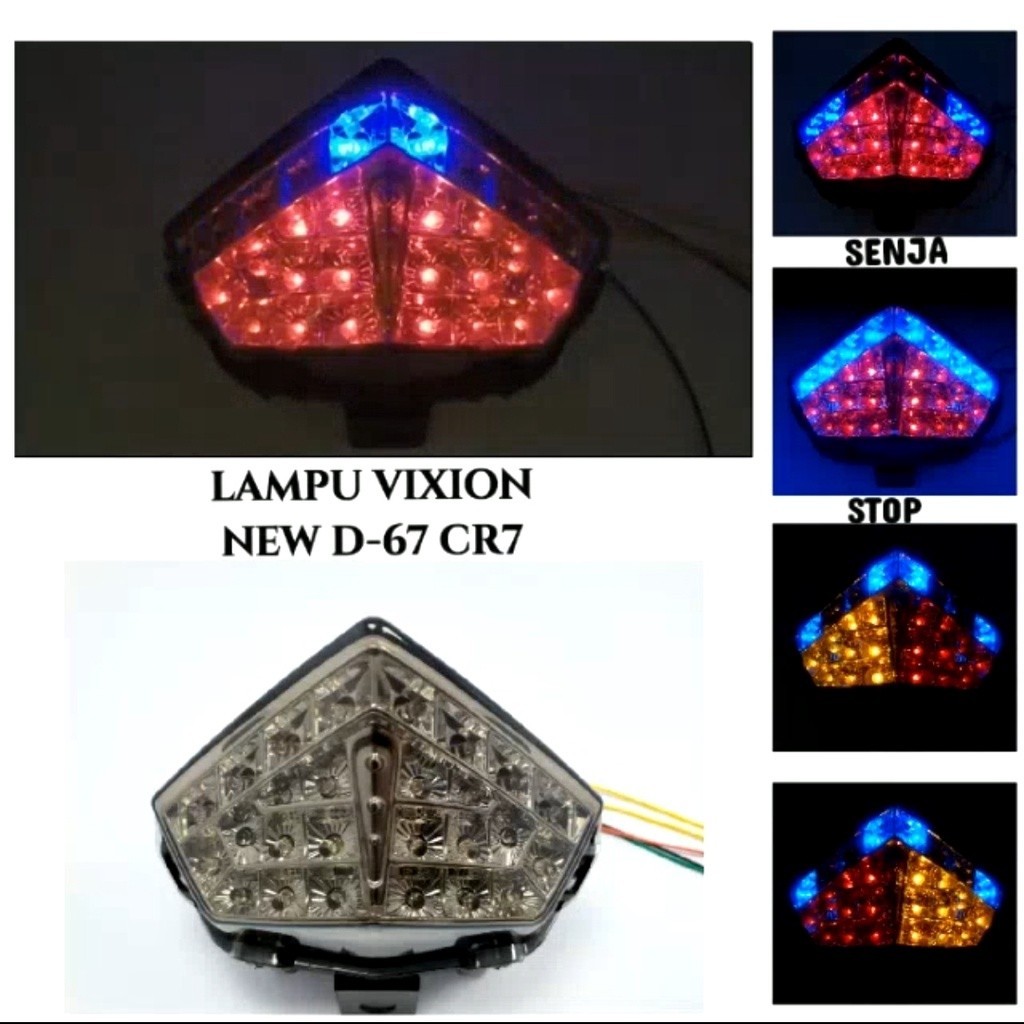 Lampu Belakang Vixion Led Stop Lamp Vixion Nvl Led Lampu Vixion Led 3 In 1 - Lancar Jaya Variasi 99