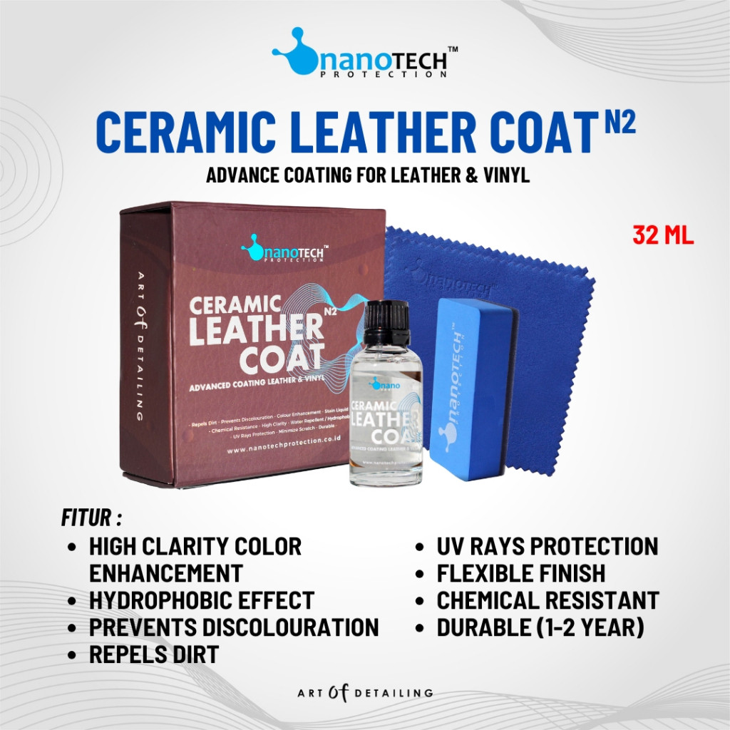 CERAMIC LEATHER COAT - nanoTECH PROTECTION - LEATHER COATING - COATING JOK KULIT - NANO CERAMIC COAT