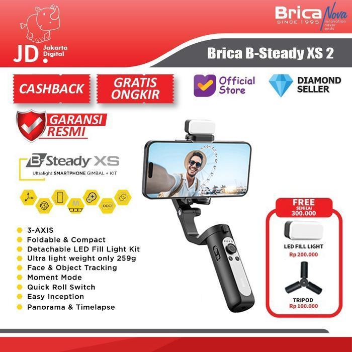Brica B-Steady XS 2 3-Axis Gimbal Smartphone - Brica BSteady XS2