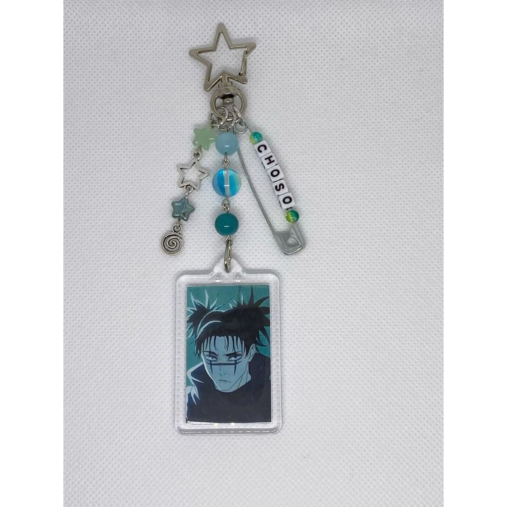 Handmade Y2K jewelry choso keychain, acrylic photo keychain pent