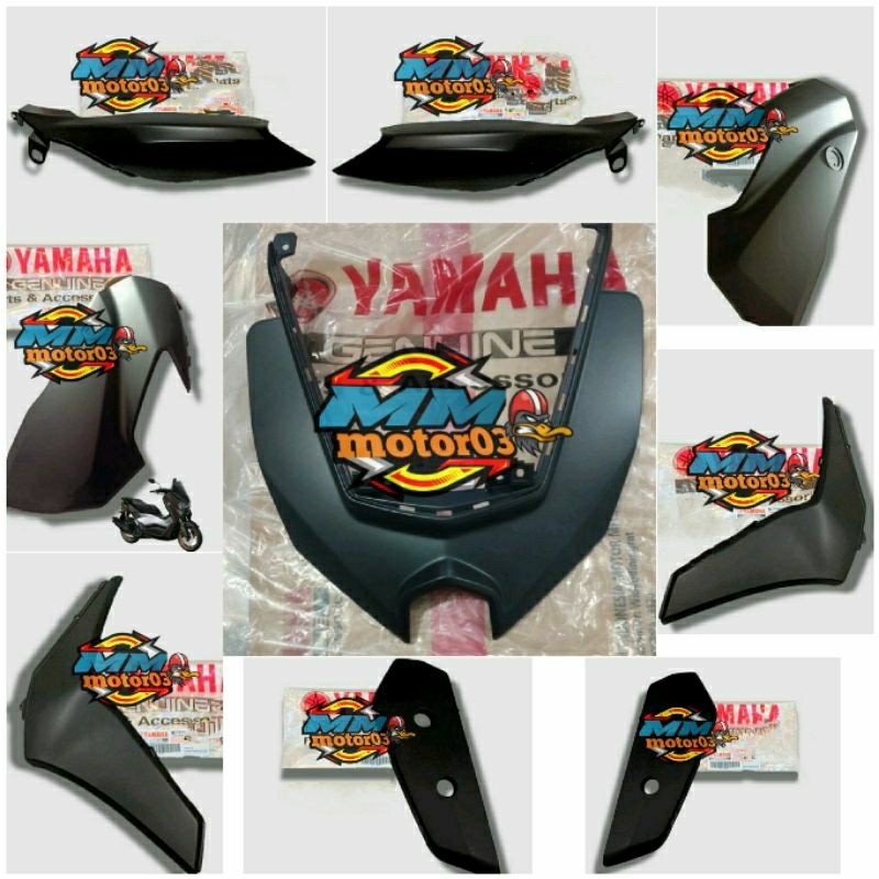 BODY BODI HALUS  FULL SET NMAX TURBO TECH MAX HITAM DOFF MAGMA ORIGINAL YGP GENUINE PARTS
