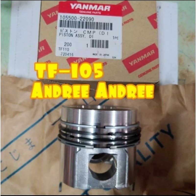 TF-105 Piston With Ring Seher Yanmar TF105 TF 105 Original