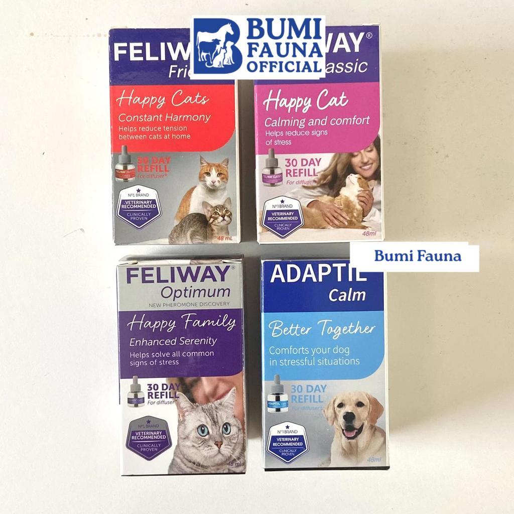 Feliway Adaptil Pheromone Diffuser Obat Anti Stres Kucing Anjing Classic Optimum MultiCat Calm Penen