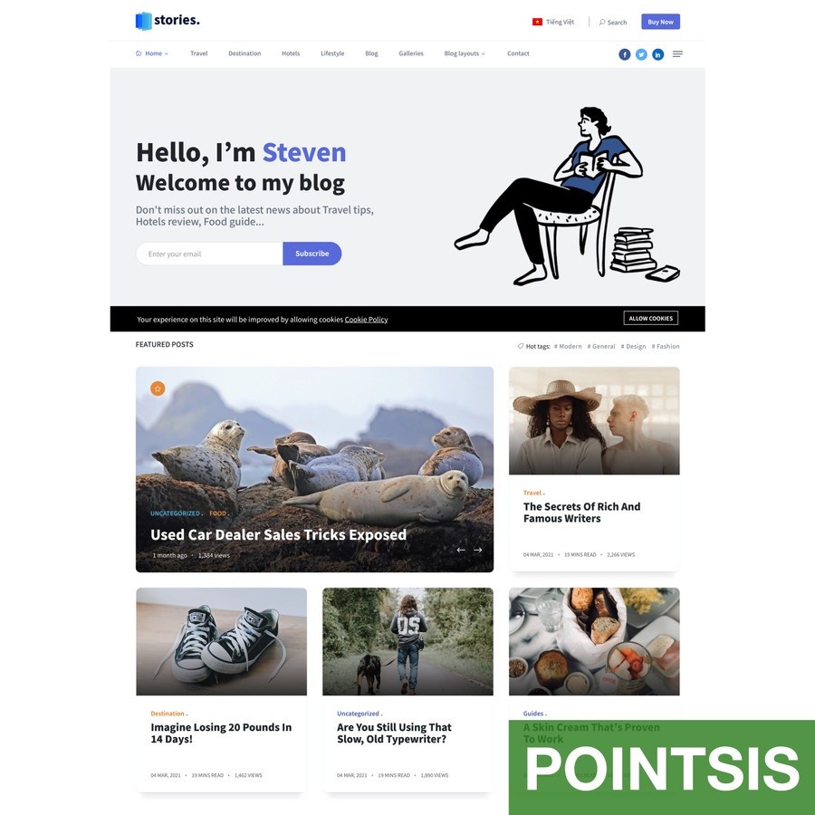 Aplikasi Website Blog Berita Online Plus CMS PHP Source Laravel Full