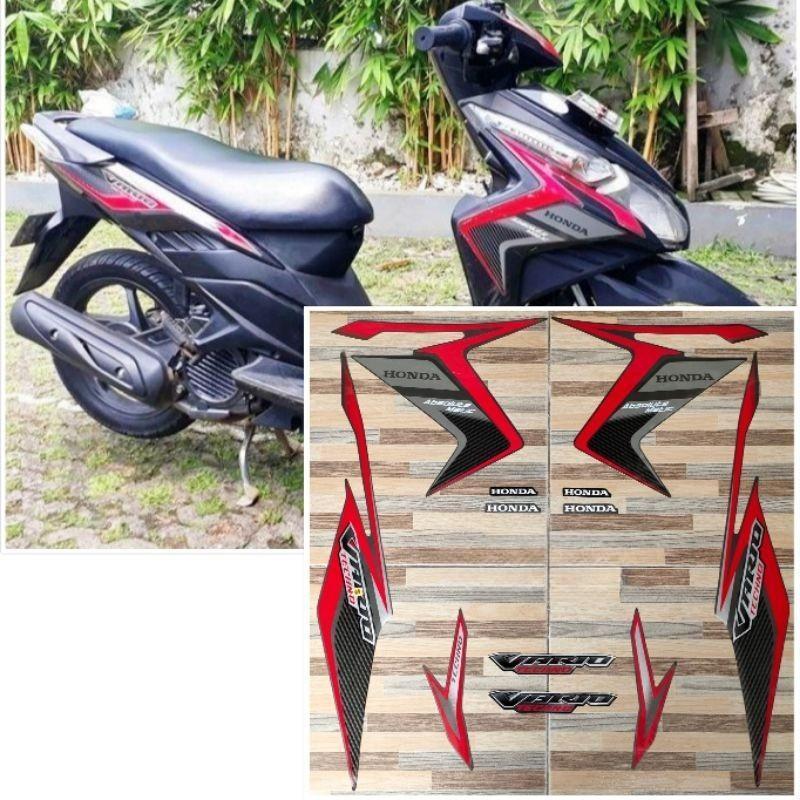 striping original Honda Vario techno 110 hitam tahun 2011