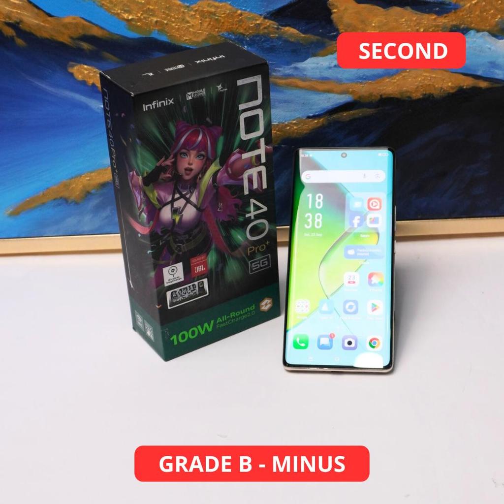 INFINIX NOTE 40 PRO PLUS 12/256 GB (5G) - MINUS HP SECOND ORIGINAL SINAR MUTIARA CELL