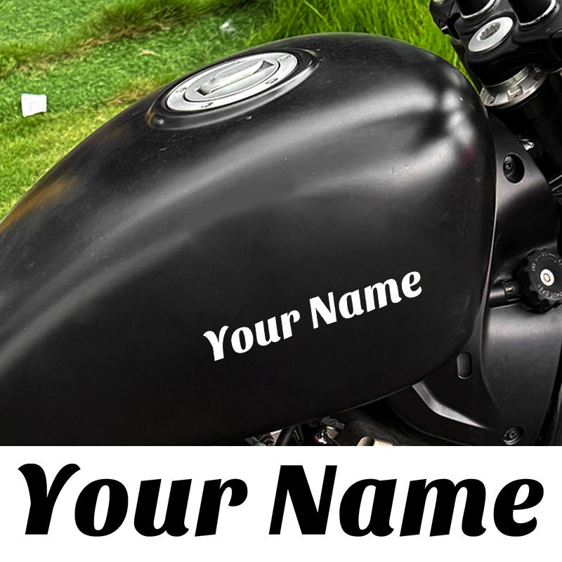 Sticker Custom Nama Text  Stiker Tangki Motor Only Motorcycle Stickers Side Panels Helmet Scooter