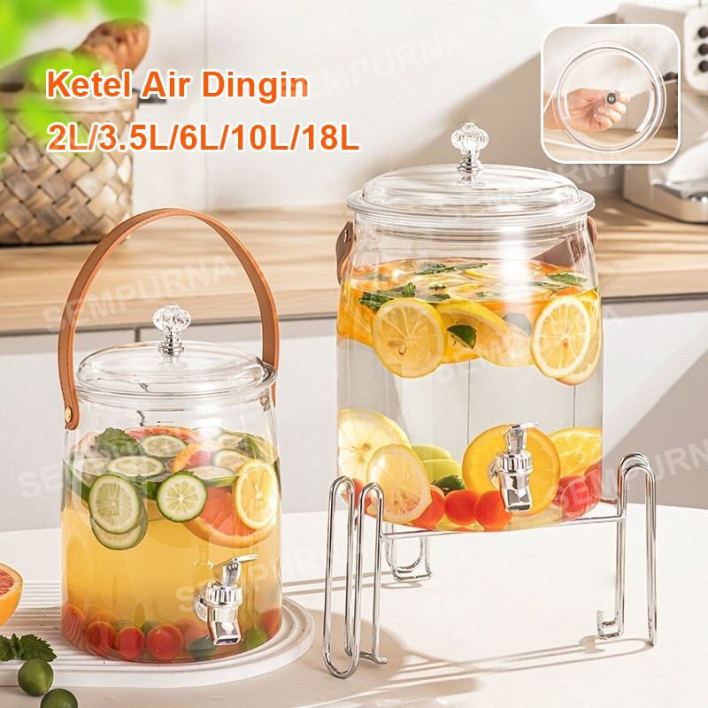 18L Kapasitas Besar Dan Portabel Dispenser Ketel Minum Dengan Keran Air Dispenser Juice Portable /Te
