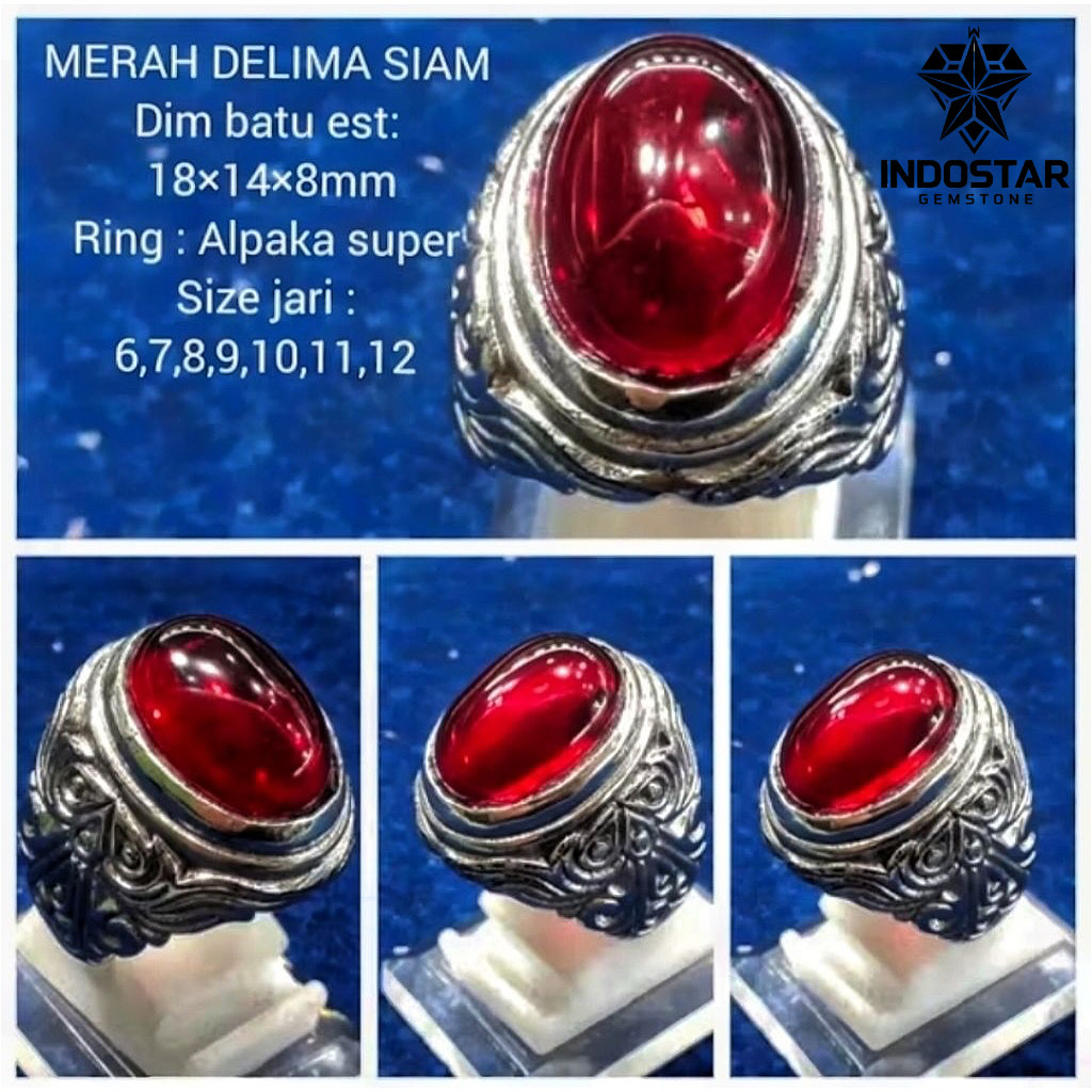 PERMATA CINCIN BATU MERAH SIAM