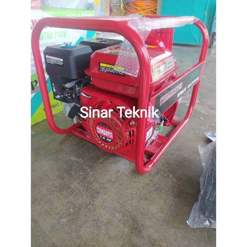 ALKON POMPA IRIGASI Alkon Pompa Air Sawah 3 Inch Bisa Gas LPG Mesin 7.5 HP Terminator WP 80 LPG Japa