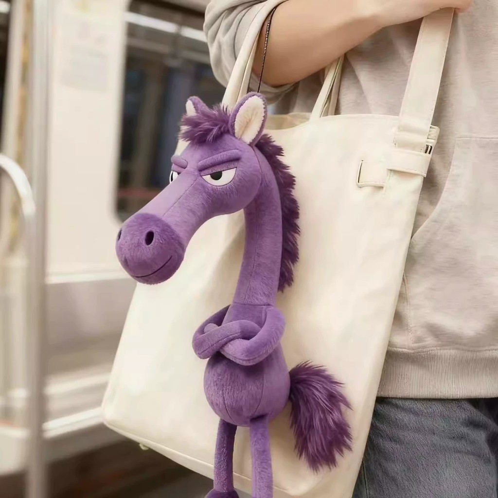 Gantungan Tas Plush Kuda Hitam / Boneka Keberuntungan / Hadiah untuk Teman