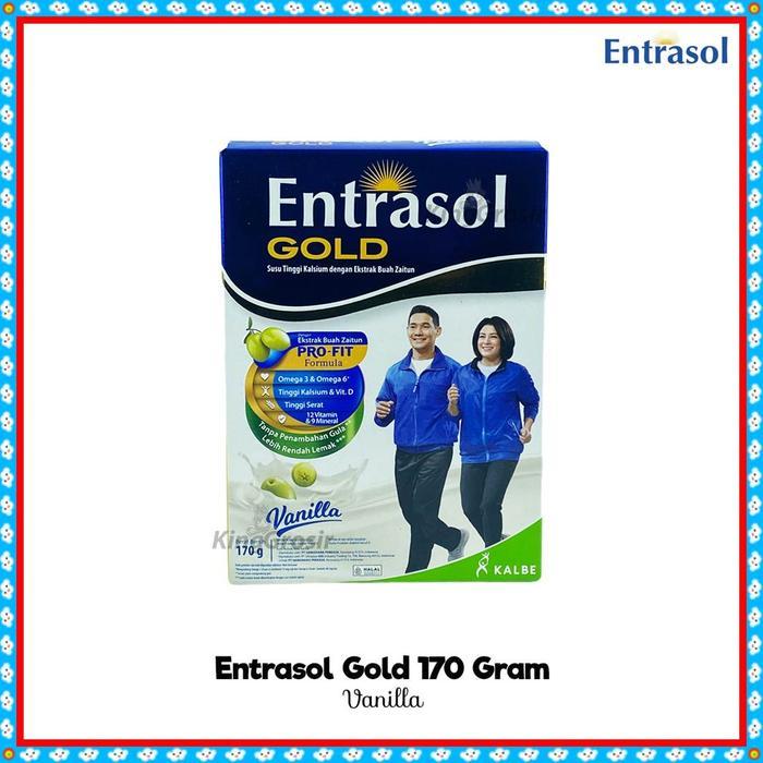 Entrasol Gold Kemasan 175gr / 185gr Susu Tulang Untuk Lansia - Vanila 170gr