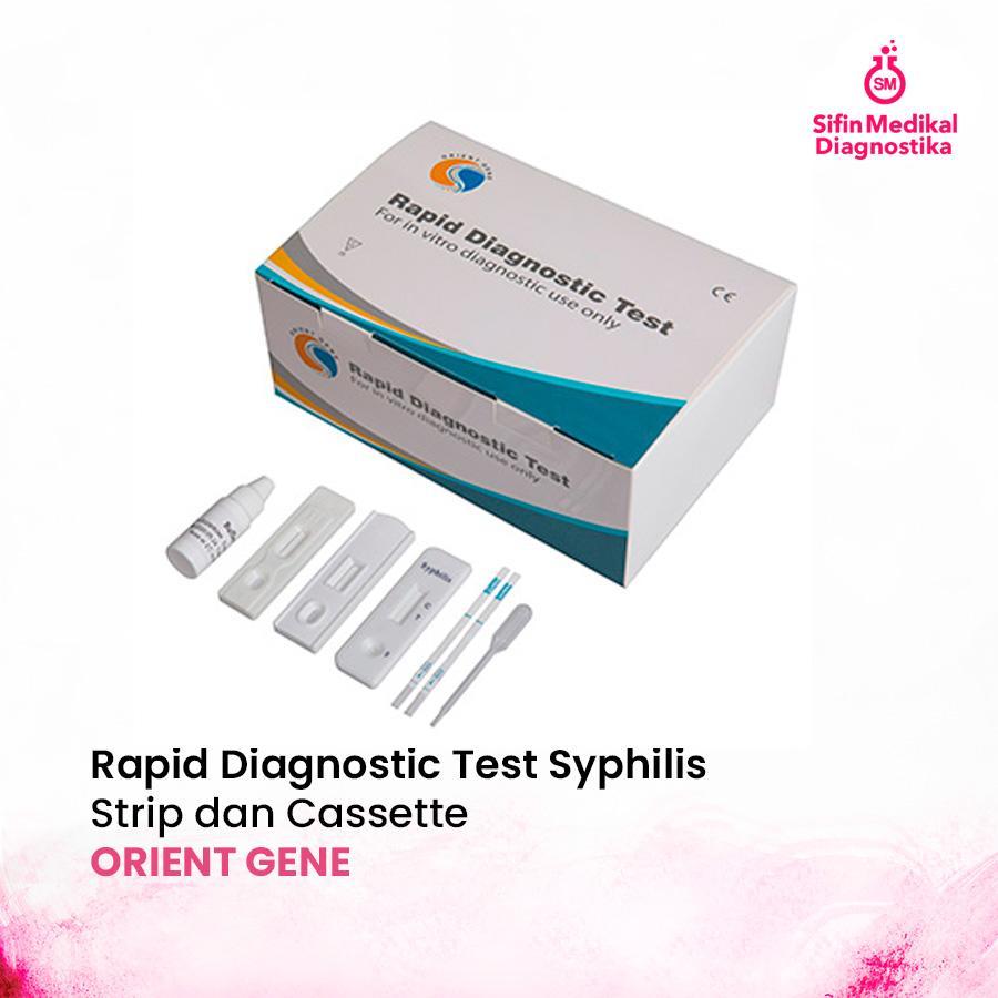 Orient Gene Rapid Diagnostic Test Syphilis Strip dan Cassette Tes Cepat Imunokromatografi Antibodi T