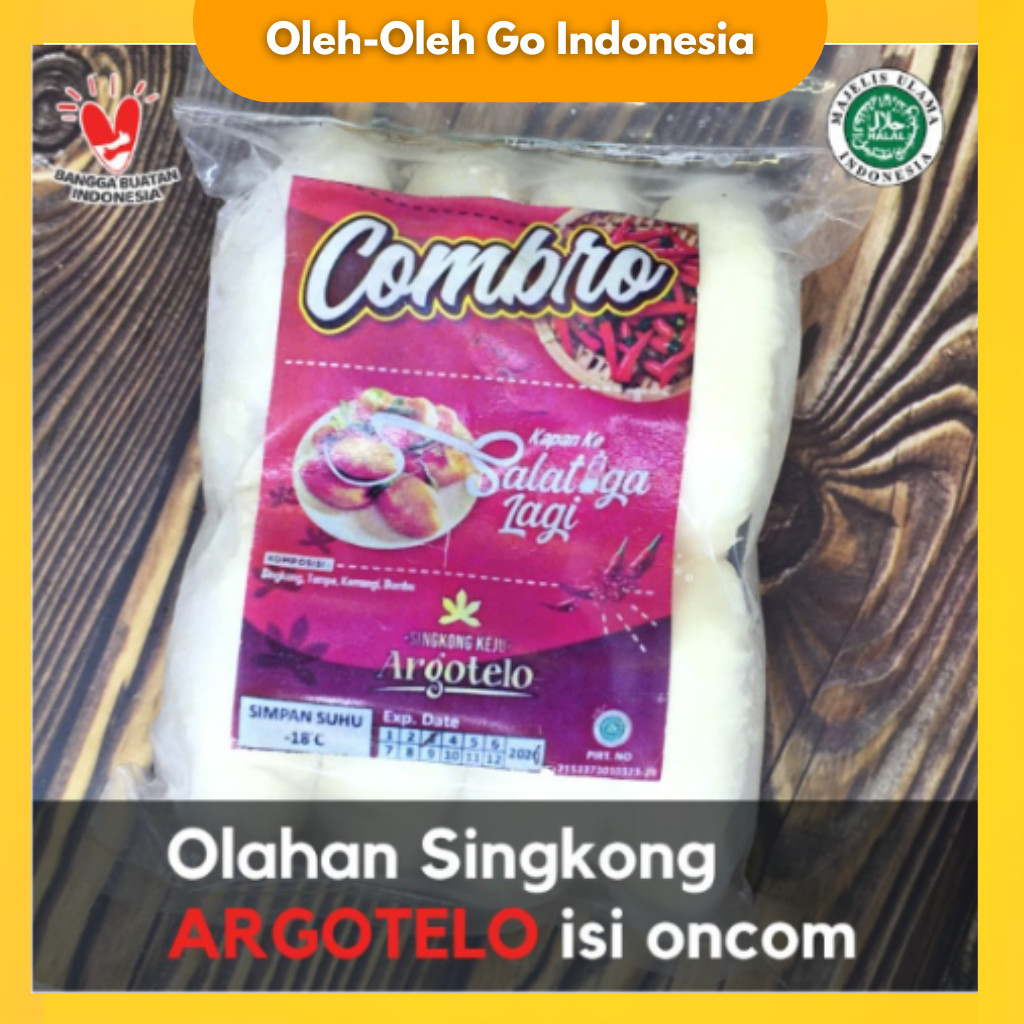 Combro Singkong isi oncom  isi 8 pcs Argotelo Khas Semarang Frozen Siap Goreng