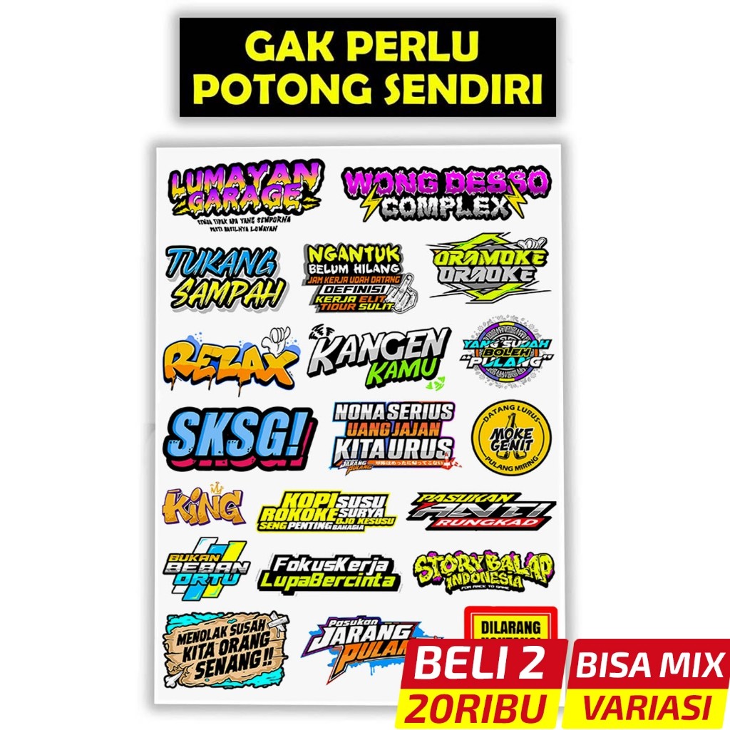 Stiker Motor, Sticker Motor, Stiker Motor Keren, Stiker Racing Motor, Sticker Racing