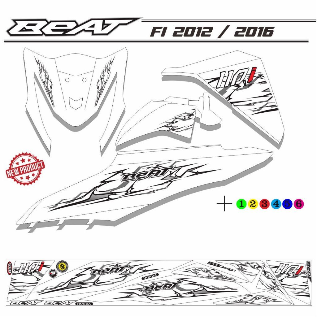 STIKER VARIASI BEAT FI 2014 / 2015 VARIASI