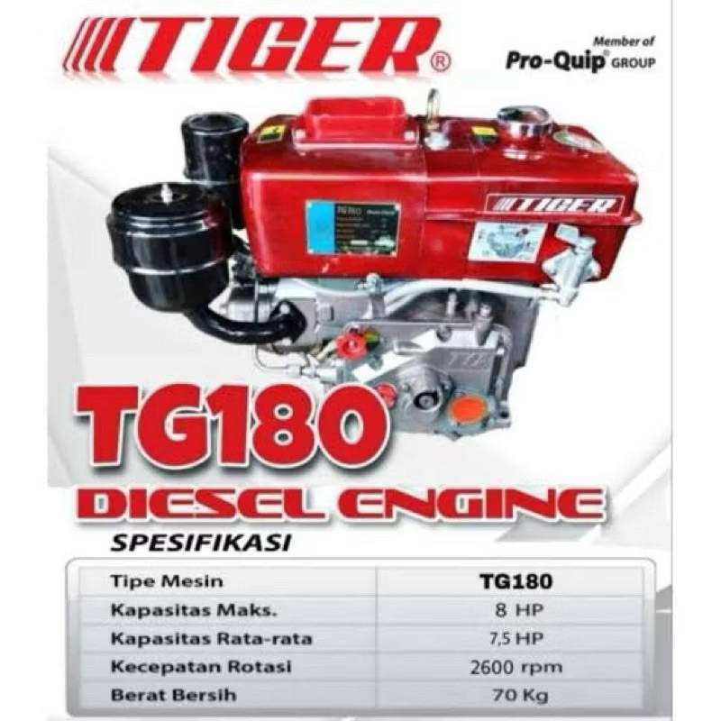 MESIN DIESEL TIGER 8PK ENGINE SOLAR