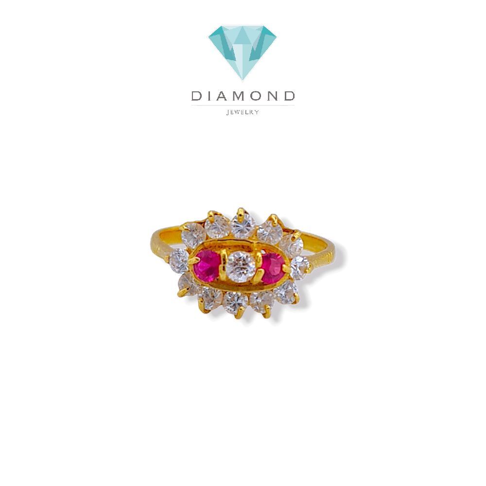 Flower Gold Ring 23K / Cincin Emas Bunga 23K / 83CMSWP4