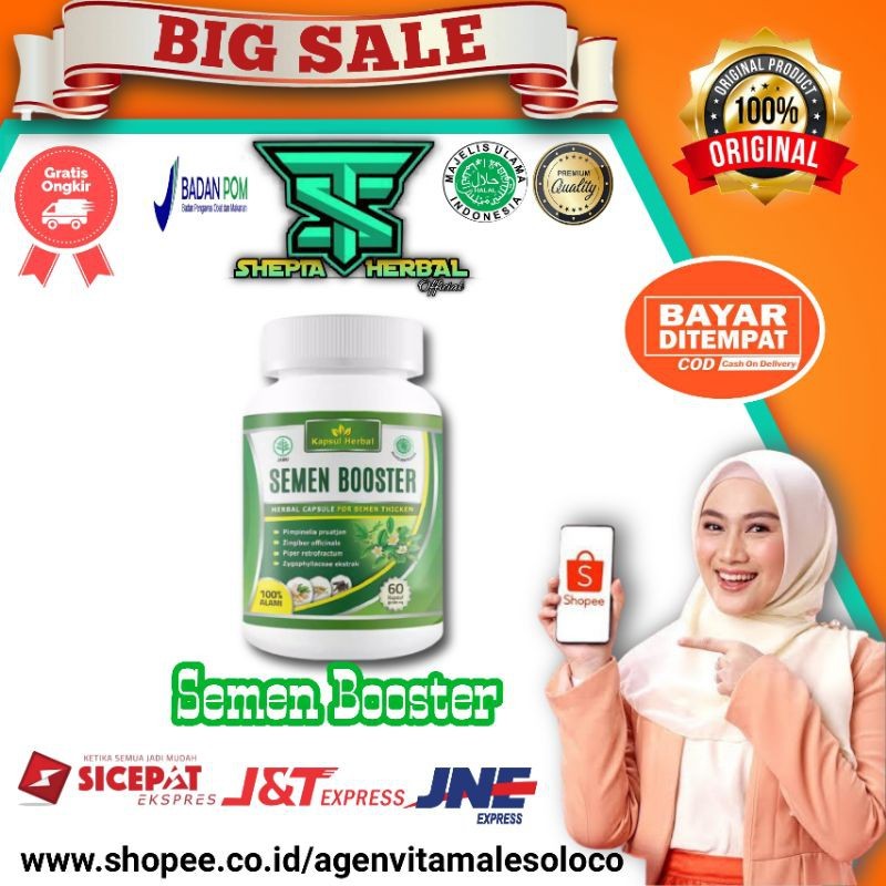 DISKON Semen Booster - Herbal Penyubur Sperma/Mani Pria Asli