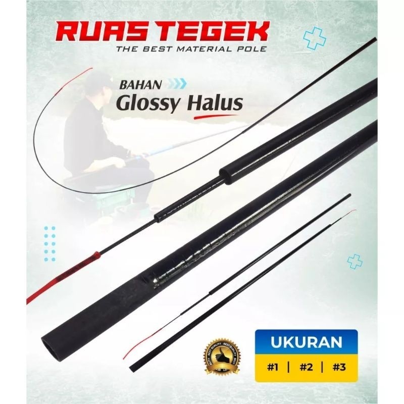 " PROMO " UJUNG JORAN TEGEK 3 RUAS CARBON CAMPURAN SANGAT KUAT FREE PACKING