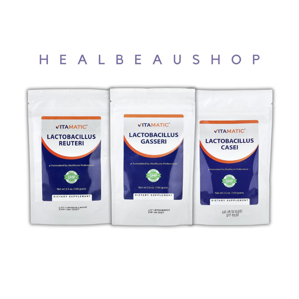 Vitamatic Lactobacillus Gasseri  Reuteri Casei HR-7 100 Billion CFU 100 gram Original USA