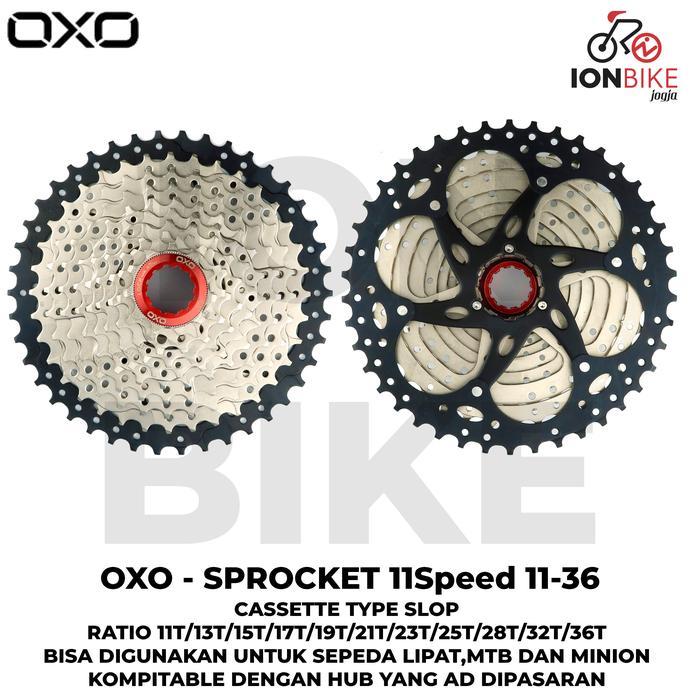 Cassette Sprocket OXO 11 Speed 11 36T Sproket 11 36 T Slop Roadbike