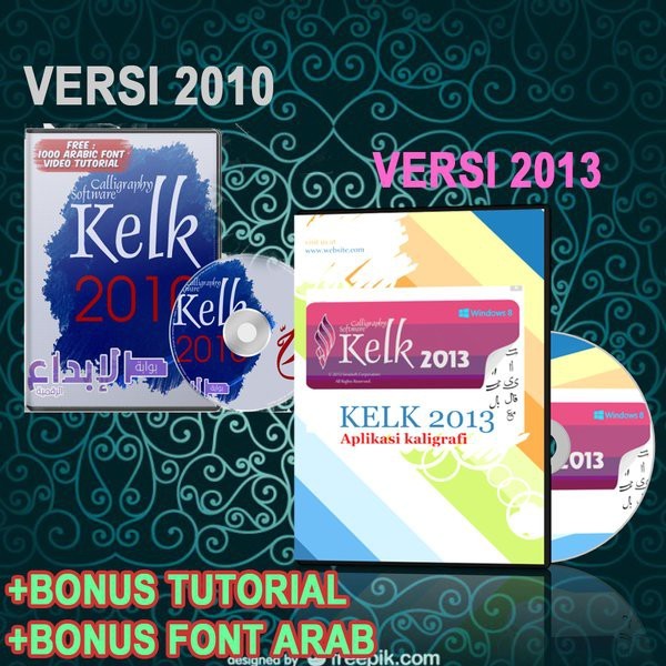 LENGKAP KELK 2010 & KELK 2013 Software Keren Pembuat Kaligrafi Yg Indah Bonus Font dll