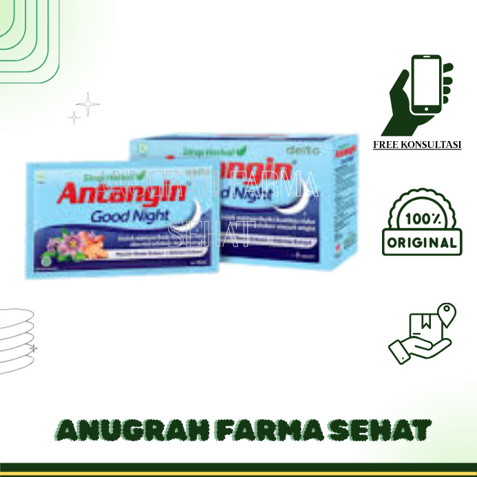 ANTANGIN GOOD NIGHT CAIR SACHET - Herbal Masuk Angin & Bantu Tidur Nyenyak