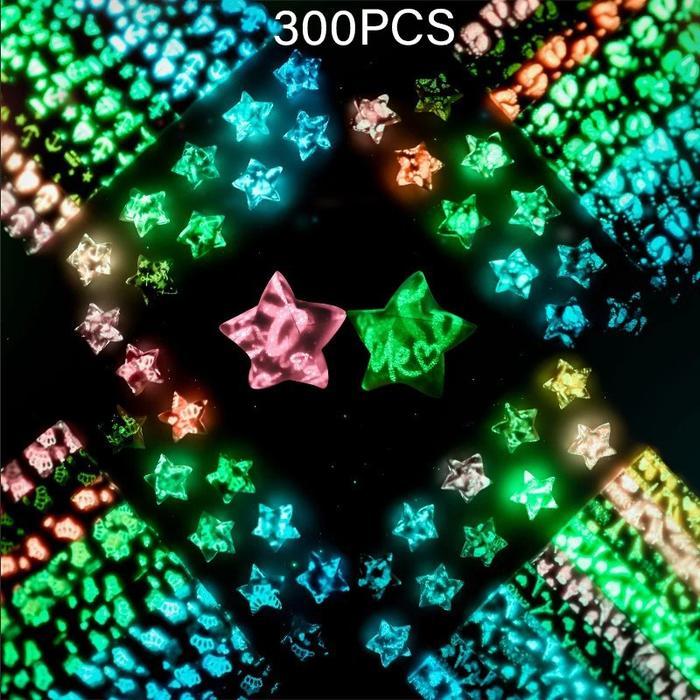 Orami Bintang Glow In The Dark 300pcs Star Paper Kertas Bintang Orami Lucky Star Orami - 300pcs/bag