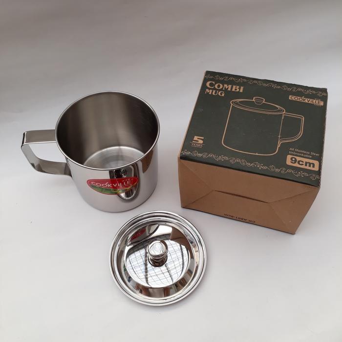 Mug Stainless Steel Cook Ville Korea 9 cm