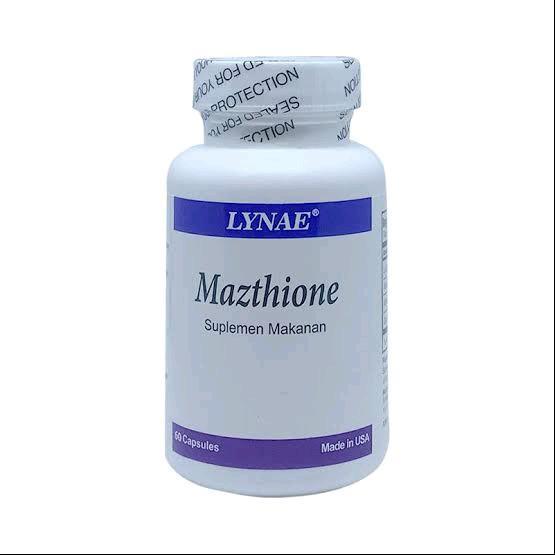 Lynae Mazthione Obat Pemutih Kulit Badan 60 Kapsul Bpom