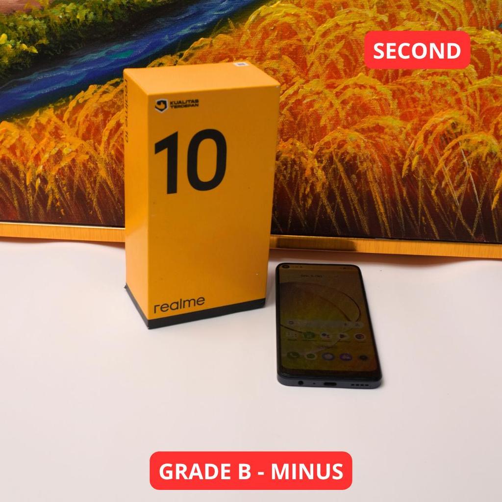 REALME 10 8/128 GB GRADE B - MINUS HP SECOND ORIGINAL SINAR MUTIARA CELL