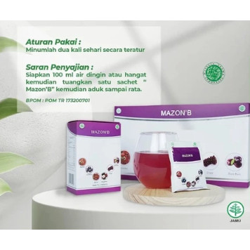 MAZON’B Minuman Herbal Antioksidan Praktis Konsumsi Harian