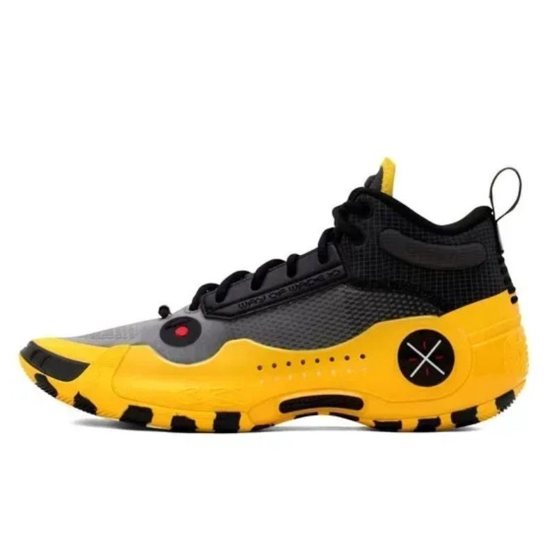 Sepatu Basket Li-Ning Way Of Wade 10 Caution Black Yellow Original Abas115-10