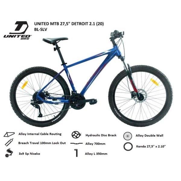 Sepeda Gunung MTB 27.5 United Detroit 2.1