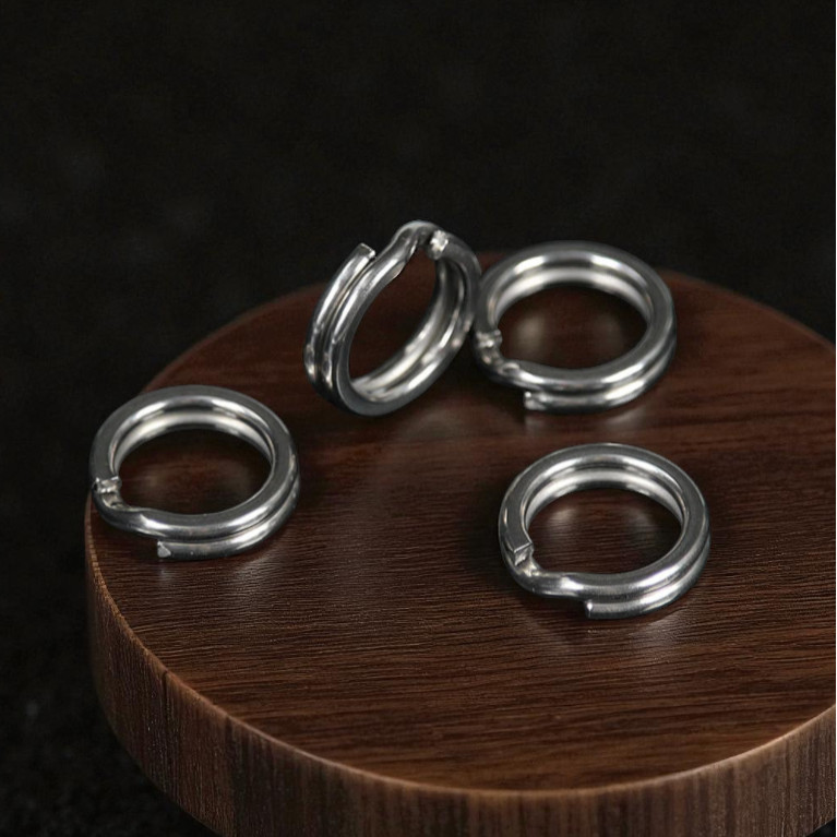 200PCS Cincin Konektor Umpan Pancing Split Ring - Cincin Sambungan Lure Fishing - Split Ring Pancing