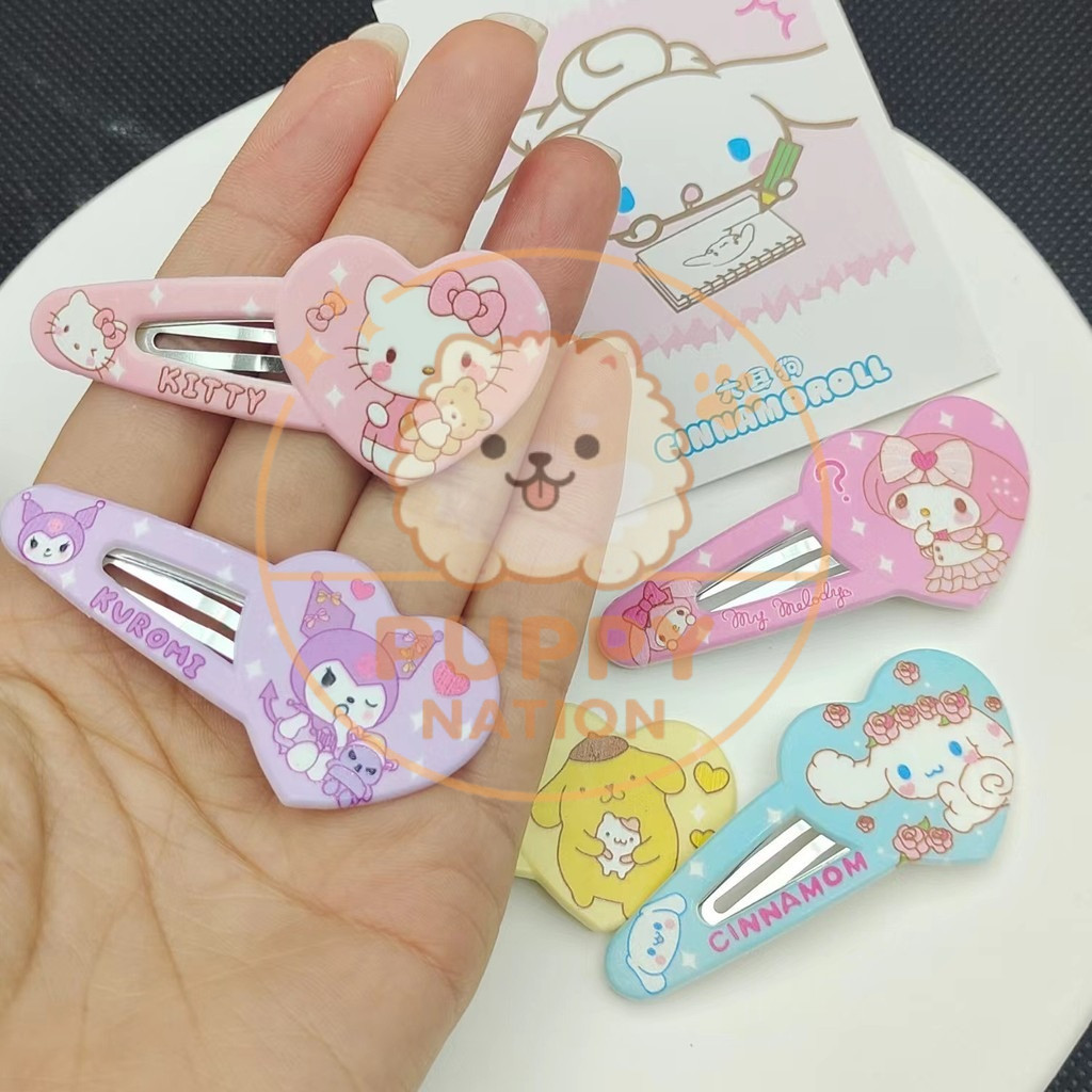PN PROMO - Jepit Rambut Anak Perempuan Motif Hati Kartun Karakter SR Fashion Hair Pin Gaya Korea