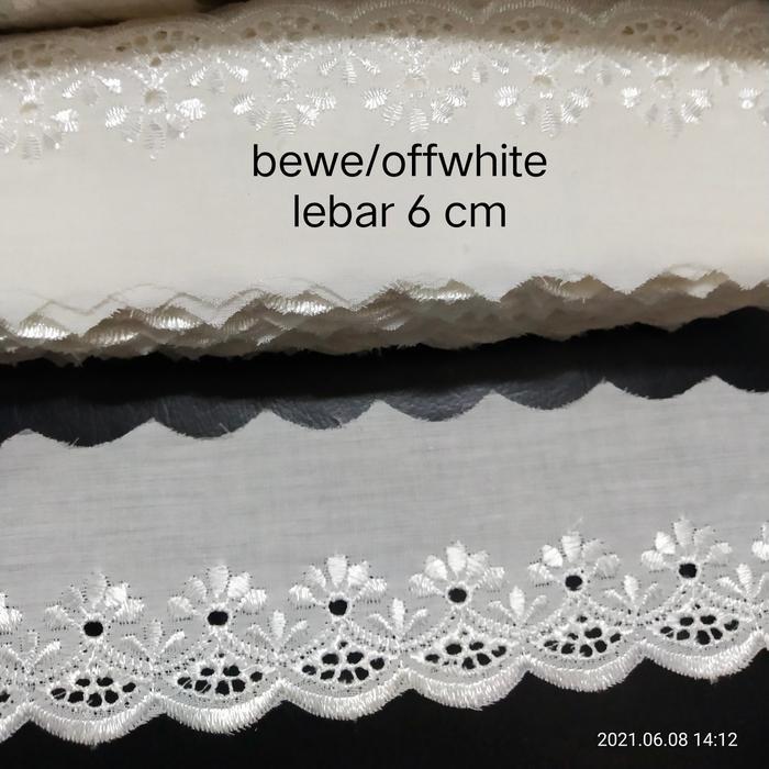 Renda katun kain bordir kilat