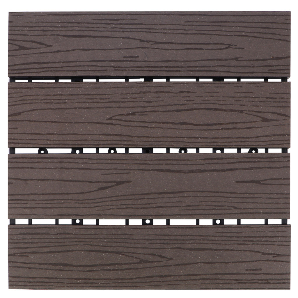 1Pcs Versatile Wood Plastic Flooring MoistureProof FireResistant Outdoor Decor Wood Plastic Floor Ou