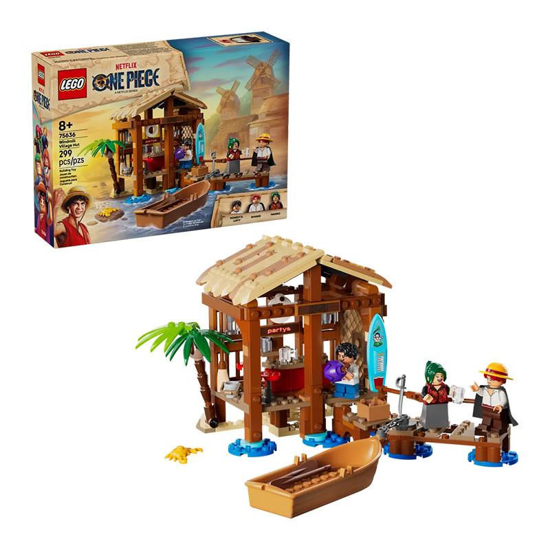 LEGO One Piece Series 75636 Windmill Village Cabin Model Anime Builng Blocks Toy Gift