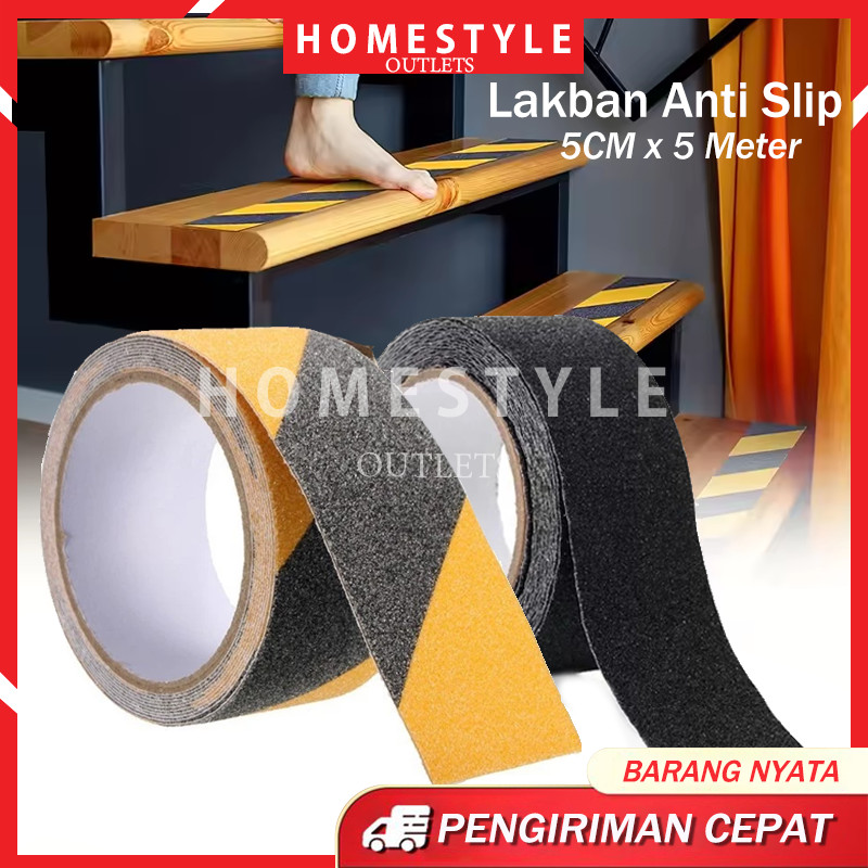 5Cm X 5Meter Lakban Anti Slip Selip Safety Grip Strong Traction Solatip Solasi Tape Anti Licin Tangg