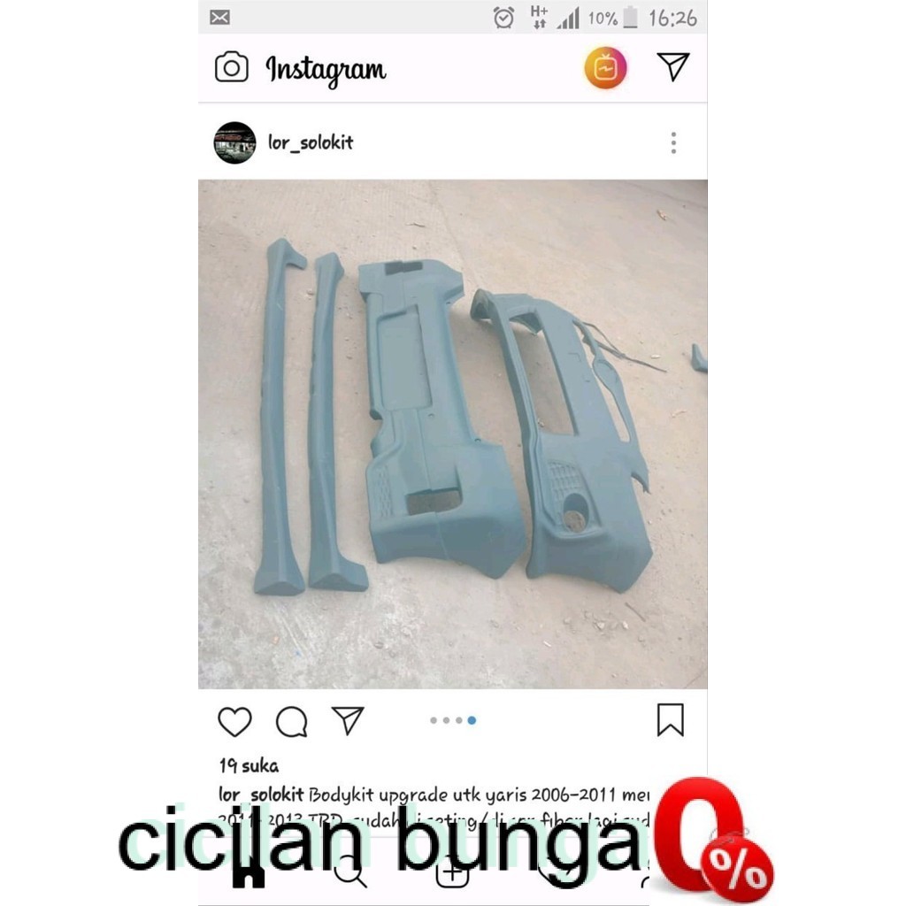 [CICILAN 0%] bodykit yaris 2006.upgrude TRD yaris 2013 .....E GRADE-A